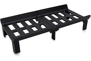 STBoo Fireplace Grate 20inch - Wood Stove Grates Heavy Duty | Fireplace Log Holder | Firewood Log Burning Wrought Iron Rack | Fire Pit Tray for Indoor Chimney Hearth & Outdoor Kindling Tool