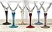 Circleware Gem Multi Colored Cordial Glasses with Clear Stems, Set of 6, 1.5 ounce
