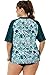 Sociala Women's Plus Size Rash Guard Short Sleeve Swim Shirt Rashguard Swimwear