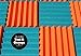 Soundproofing Acoustic Studio Foam - Orange Color - Wedge Style Panels 12”x12”x2” Tiles - 4 Pack