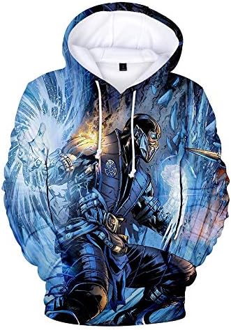 WUDUHUI 3D sweater Mortal Kombat 11 hooded jacket simple casual men and women models 3D digital printing leisure unisex