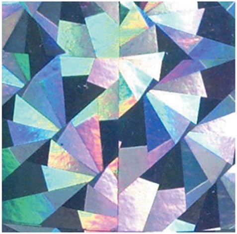 Foil Gift Wrap Paper 7-1/2 Inches Wide X 150 Feet Long Holographic Cracked