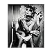 bstinay Softmusic Wall Art Canvas Painting Black and White Sexy Woman Cool Decor Poster for Bar - A 50cm x 70cm