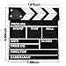 Yamix Clapboard, Wooden Clapboard Director Film Movie Cut Action Scene Slateboard Clapper Board Slate - Black S