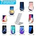 Qi Wireless Charger,Guanchi Aluminum Fast Wireless Charging Pad Stand (NO AC Adapter) for Galaxy Note 8 S8 S8 Plus S7 Edge S7 S6 Edge Plus Note 5, Standard Charge for iPhone X iPhone 8 8 Plus-Silver