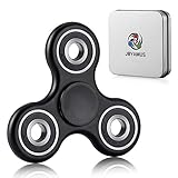 JBYAMUS Fidget Spinner Toy Ceramic Bearings Stress Reducer Perfect For ADD, ADHD, Anxiety, Hand Spinner EDC Focus Toy for Kids & Adults (Black)