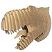 Cardboard Safari Recycled Cardboard Animal Taxidermy T-Rex Trophy Head, Rex Brown Medium