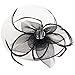 Valdler Lady Girl Mesh Feather Hair Clip Fascinator Hats For Wedding Party
