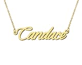 Aoloshow Candace Name Necklace 18k Gold Plated Name