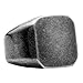 UNAPHYO Men's Stainless Steel Square Antique Silver Ring Matte Brushed Simple Signet Band Size 10