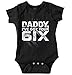 Brisco Brands Daddy I've Got Your 6 Six Cop Dad Baby Romper Boys or Girls