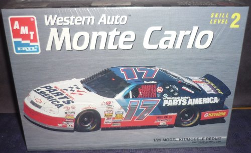 #8404 AMT/Ertl Darrell Waltrip #17 Western Auto Monte Carlo 1/25 Scale Plastic Model Kit,Needs Assembly