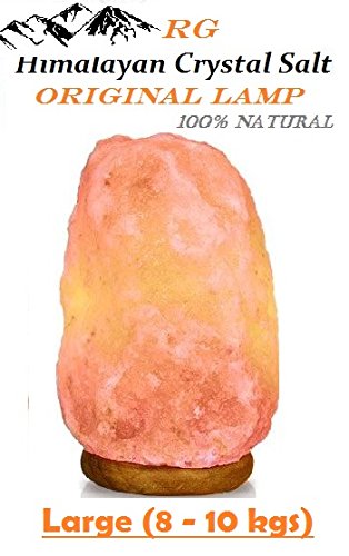 RG Himalayan Rock Salt Lamp for Holistic Healing, Pink(8-10kgs)