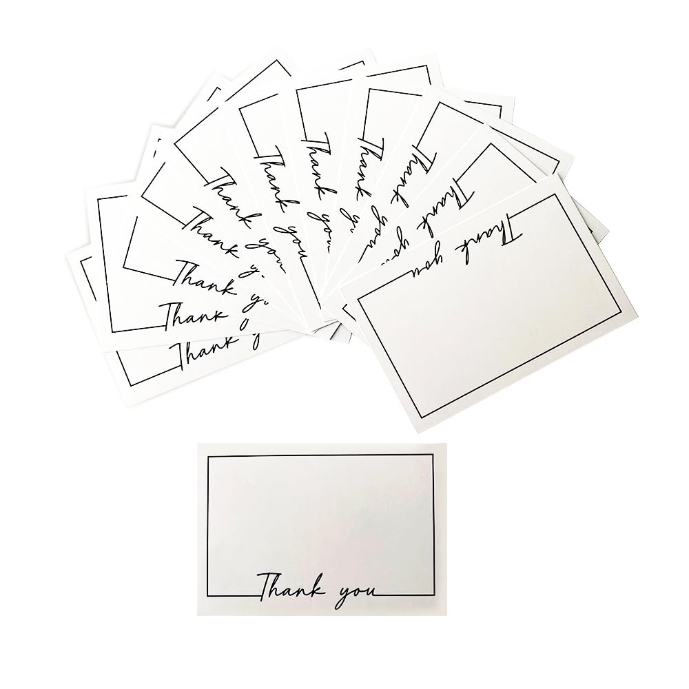 WYAN Greeting Cards Double-Sided Writable, 80 Sheets Thank You Cards, 5.9 * 3.9 Inches Blank Cards, Used for Anniversary, Teacher's Day, Mother's Day, Graduation, DIY Grafitti Messages