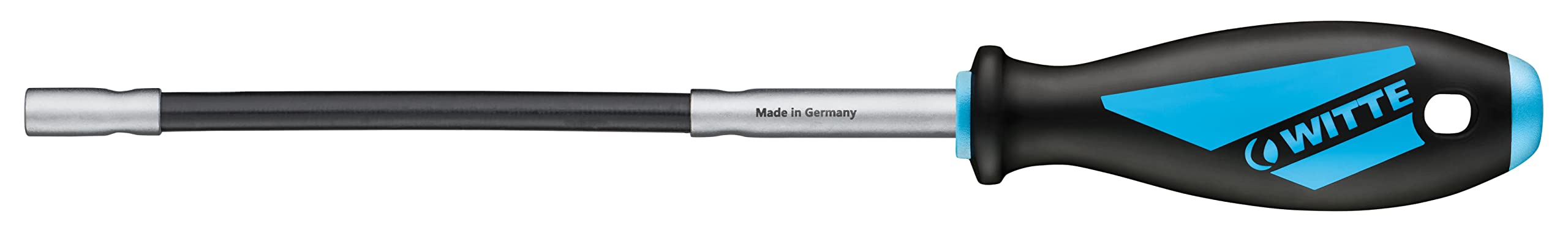 WITTE 53083 - Destornillador de Vaso Hexagonal con varilla Flexible MAXX (6,0x200)