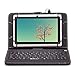 iRULU eXpro X1 7 Inch Quad Core Google Android Tablet PC, 1024x600 Resolution, Wi-Fi, Games, Dual Cameras, 8GB Nand Flash with keyboard(White Tablet)