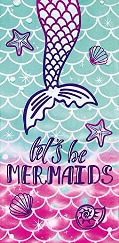 Bahia Collection by Dohler Mermaid Brazilian Velour Beach Towel 30x60 Inches