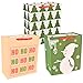 JOYIN 18 PCS Christmas Bags Assorted Sizes Kraft Treat Candy Bags (Small 5.5” Medium 9” Large 13”) for Xmas Party Favors Decoration, Holiday Present Wrapping, Thanksgiving Gift Decor