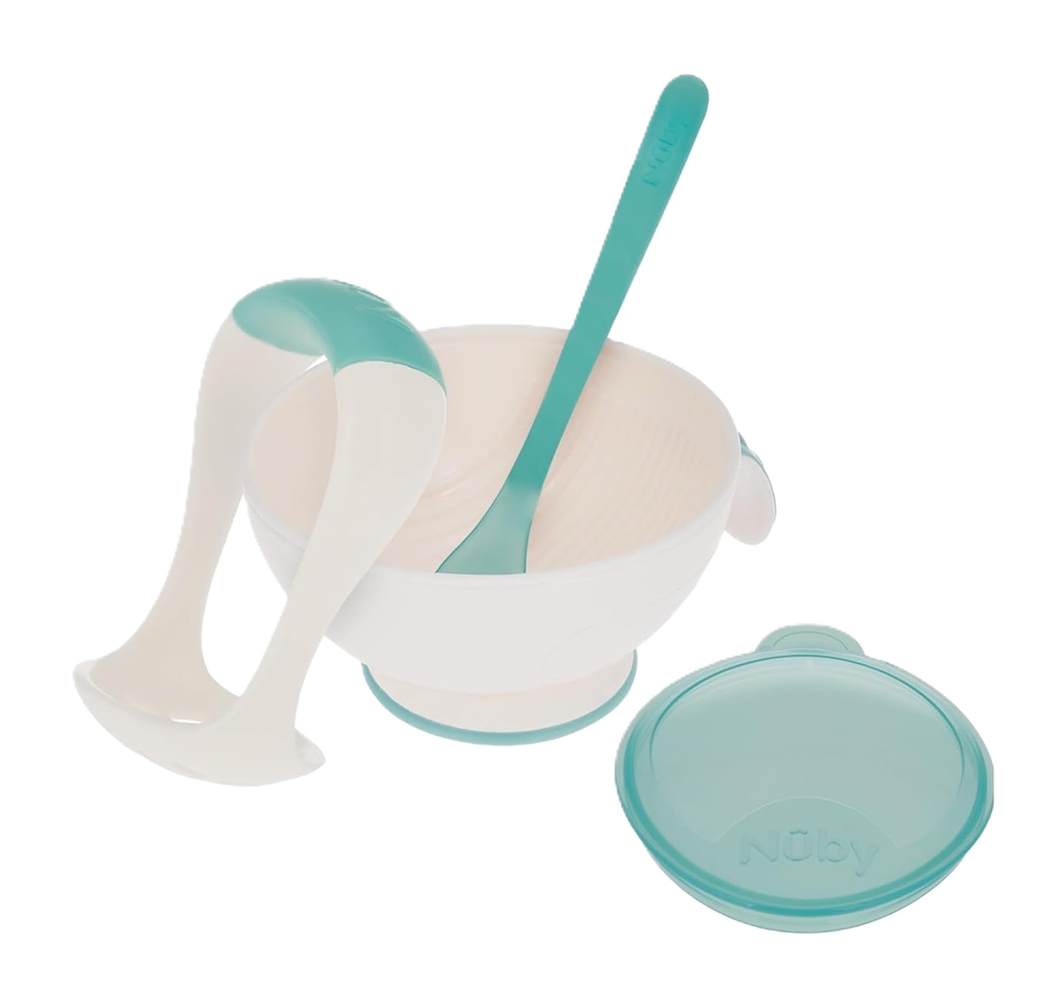 Nuby Garden Fresh Mash 'N' Feed 4 Piece Baby Preparation & Feeding System - Blue/Green
