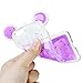 Case Compatibe with iPhone 6S Plus, iPhone 6 Plus, YOKIRIN Luxury 3D Glitter Cute Ears Transparent Plastic Bling Sparkle Stars & Love Heart Flexiable Soft TPU Gel Silicone Protective Cover, Purple