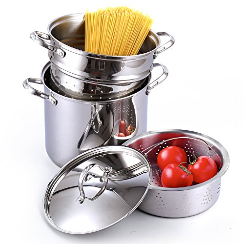 Cooks Standard 2568 Cooks Standard Classic 4Piece 12 Quart Pasta Pot