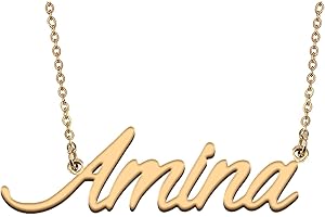 HUAN XUN Personalized Jewelry Custom Initial Pendant Custom Name Necklaces for Women Womens