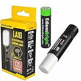 Nitecore LA10 135 Lumen dedicated magnetic base camping light with EdisonBright AA battery