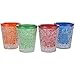 Lily’s Home Double Wall Freezer Gel Shot Glasses, Blue, Red, Orange, Green, 1 Ounce, Set of 4