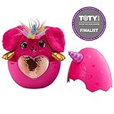 Rainbocorns Sequin Surprise Bunnycorn (Pink) en peluche dans un œuf mystérieux de Zuru