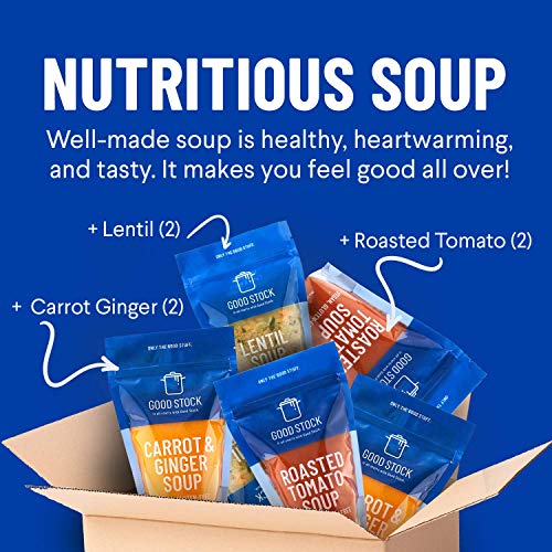 Good Stock Frozen Soup Gourmet Soup Variety Pack for Healthy Meals
