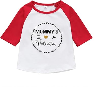 Amazon Com Toddler Baby Boys Girls Cute Letter Printing Soft Tee Tops T Shirt Kids Casual Clothes Comfort Cotton Blouse Under 5 Dollars Clothing