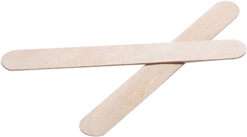 Funie 50Pcs Wooden Waxing Spatulas Professional Disposable Wax Sticks