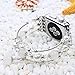 TOMAZON Bracelet Band Compatible for Apple Watch 42mm 44mm 45mm Series SE 7 6 5 4 3 2 1, Fashion Handmade Elastic Stretch Pearl Beads iWatch Wristbands for Women, White