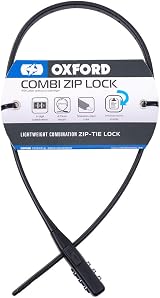 Oxford Combi Zip Lock Multi-use Cycle Security Cable Bike Lock Black view 2