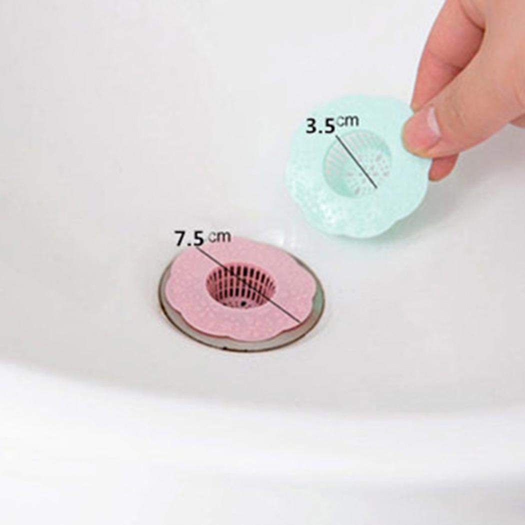Yerflew Flower-shaped Floor Drain Bathroom Hair Catcher Sink Food Strainers