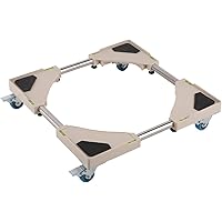 Multi-Functional 4 Wheels Movable Base Stands with Size Adjustable Telescopic Furniture Dolly Roller for Dryer, Washing…