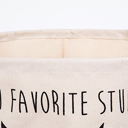 XDeer 100% Cotton Canvas Storage Basket, Drawstring Cloth dustproof Design, Home Locker, Baby Toy Storage Box, Living Room Locker - Thumbnail 4