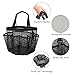 Mesh Shower Caddy, Portable Quick Dry Hanging Washing Toiletry and Bath Organizer ,Shower Tote Bag with 2 Handles and 8 Basket Pockets--Perfect For Dorm, Gym, Camp & Travel Tote Bag, Black