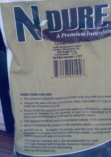 N-Dure Organic Inoculant for Crown Vetch, 6 Ounces
