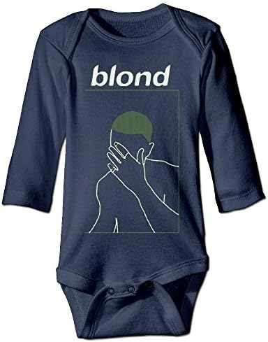 Infant Unisex American Rapper Frank Ocean Blond Baby Outfits Onesies Long Sleeve Coveralls