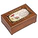 Cottage Garden Friend Woodgrain Embossed Petite Rose Music Box Plays What Friends are for