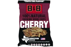 B&B Charcoal Cherry Wood Smoking Chips 180 cu. in. - Case of: 1