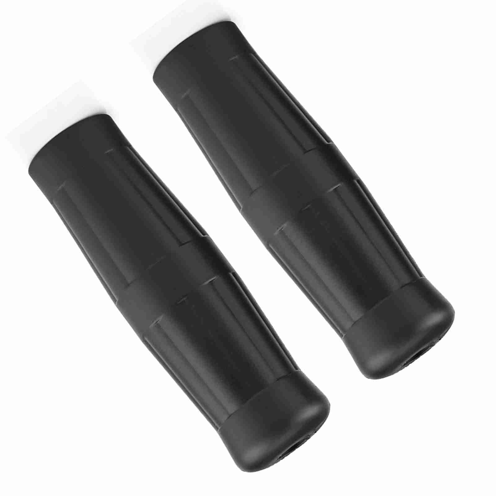 1"-7/8" Rubber Motorcycle Handlebar Hand Grips, Universal Antiskid Handlebars Vintage Classic Handlebar Hand Grips Bar, Coke Bottle Design(Black) motorcycle handle motorcycle handlebar grips