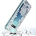 Huness Galaxy S10E Case TPU Grip Bumper and Clear Flower Transparent Hard PC Backplate Hybrid Slim Phone Case Cover for Samsung Galaxy S10E Phone (Flower)