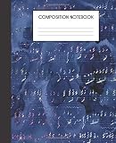 Composition Notebook: Vintage Mermaid Letters Faux Ombre Glitter Glam College Ruled Notebook Lined School Journal