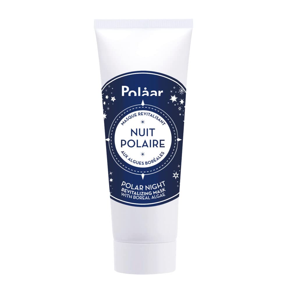 Polaar Night Revitalizing Mask with Boreal Algae, Moisturizes antiaging smoothes regenerates Detoxifying face care Gelcream texture All skin types Natural ingredients, No color, 50ml