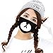 MZYARD Cool Luminous Face Mouth Mask Black for Rave and Club 5 Pack