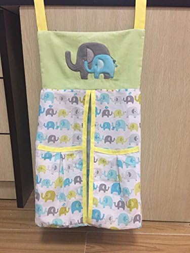 Baby Elephant Crib Set diaper stacker