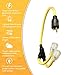 Coleman Cable 01915 3-Feet Generator Power Cord Adapter; 10/3 Splitter Y Adapter; L5-30P to (2) Lighted 5-20R