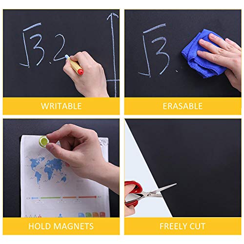 ZHIDIAN Chalkboard Contact Paper for Wall, 48" x 36" Non